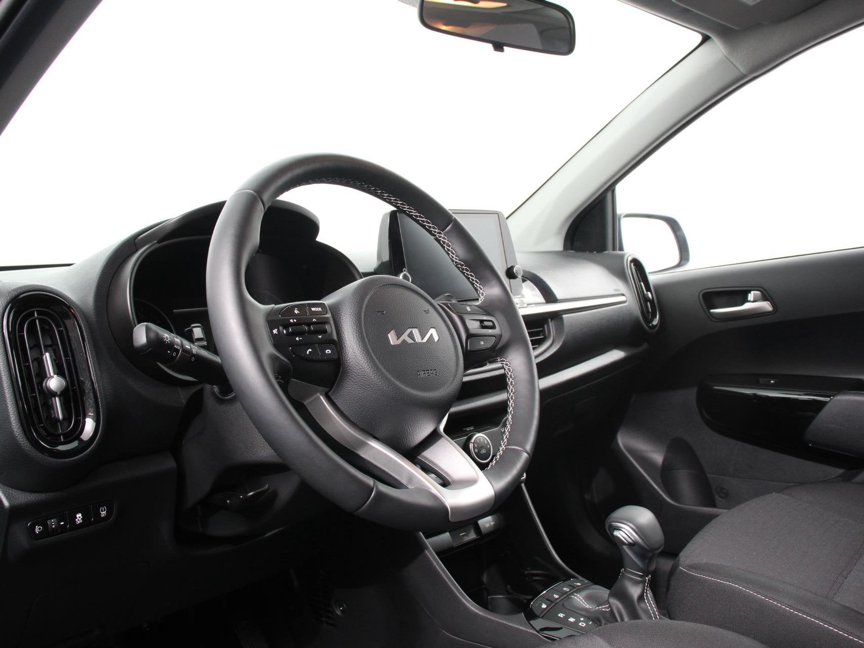 Kia Picanto 1.0 DPi Automaat DynamicLine Navigatie Apple Car, Auto's, Kia, Stof, Gebruikt, Euro 6, Navigatiesysteem