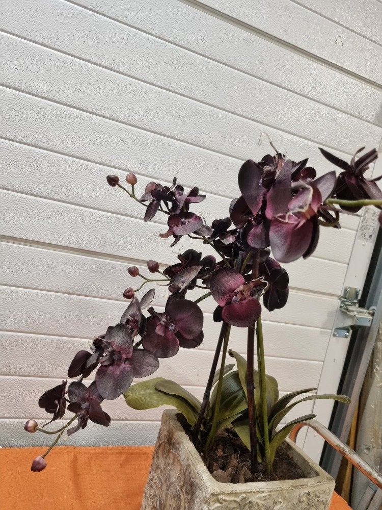 kunstorchidee in grote bloempot, Huis en Inrichting, Woonaccessoires | Kunstplanten en Kunstbloemen, Ophalen of Verzenden, 'T Olde Gre-j