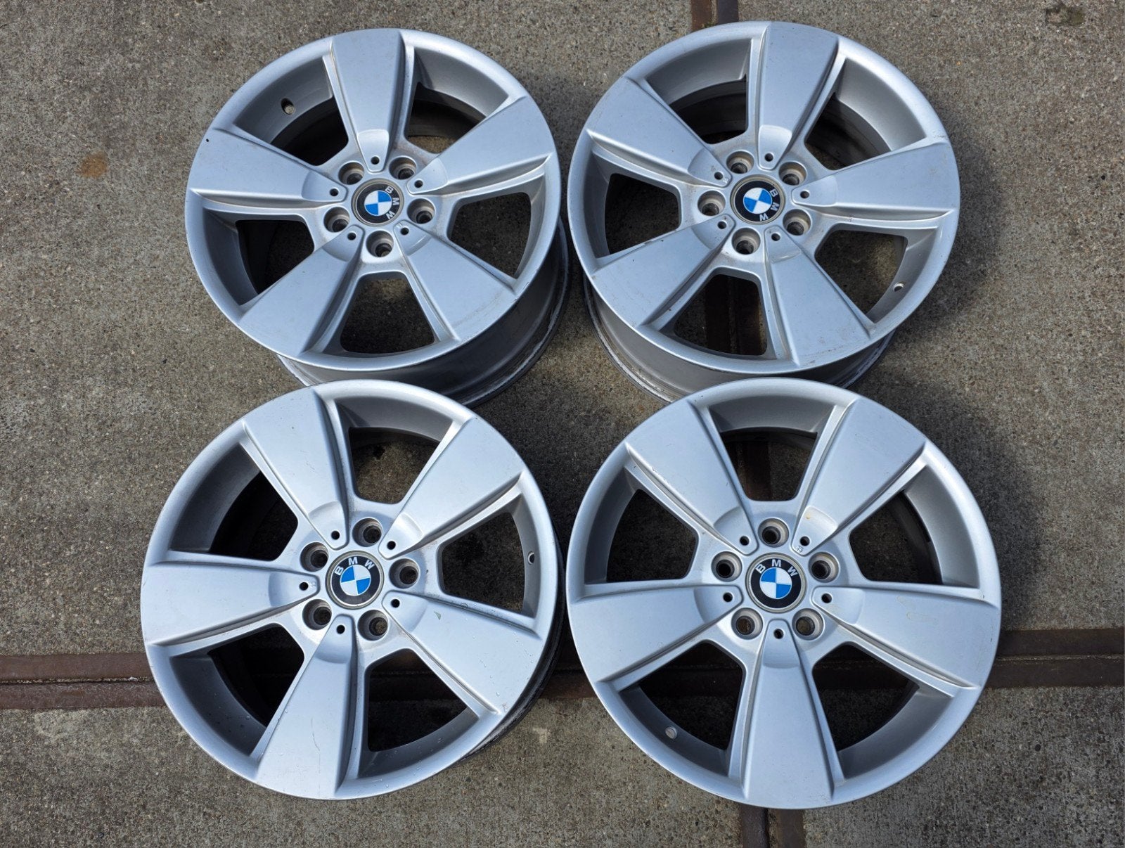 4 originele BMW Ronal 18 inch velgen, breedte maat X5 of X6, Ophalen, 18 inch, Gebruikt, Velg(en)
