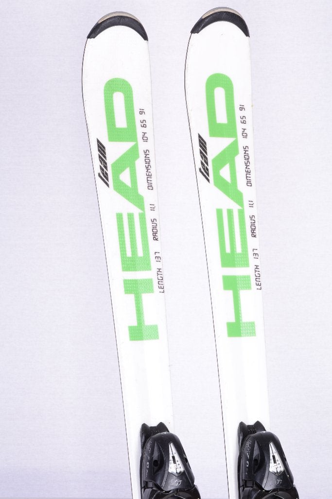 87 97 107 127 kinder ski's HEAD SUPERSHAPE TEAM, green, Gebruikt, Verzenden, 100 tot 140 cm, Carve