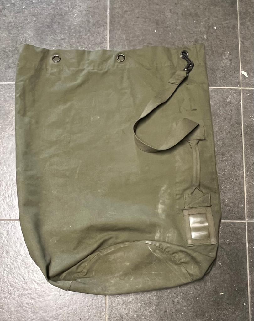 Vintage 1981 canvas Barracks bag duffel military laundrysack, Verzamelen, Militaria | Algemeen, Ophalen of Verzenden, Landmacht