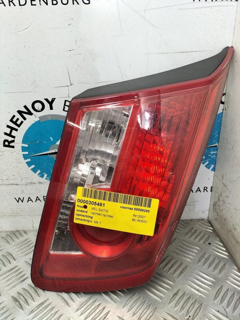 RENAULT VEL SATIS ACHTERLICHT L 2007, Auto-onderdelen, Ophalen of Verzenden, Gebruikt, ARN erkend