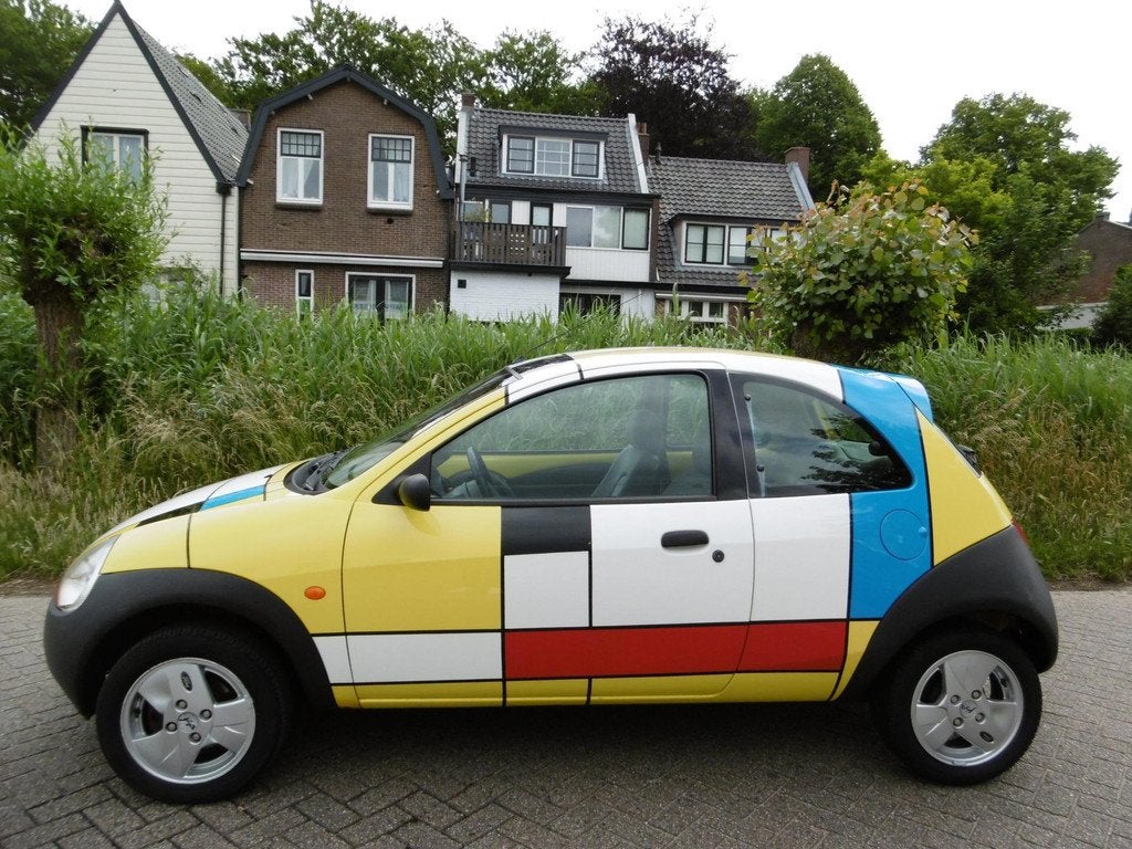 Ford Ka 1.3 d'Eco MONDRIAAN UNIQUE ORIGINAL ART OBJECT, 1299 cc, Gebruikt, 4 cilinders, Ka