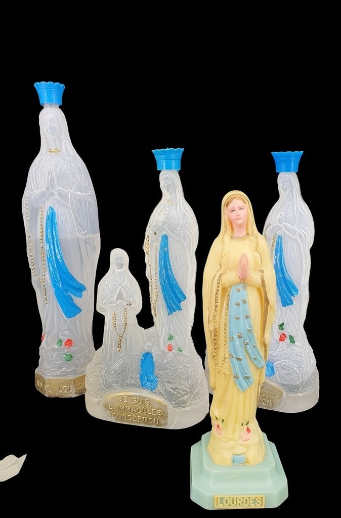1966 Kavel wijwaterflessen Onze lieve vrouwe van Lourdes, Ophalen of Verzenden