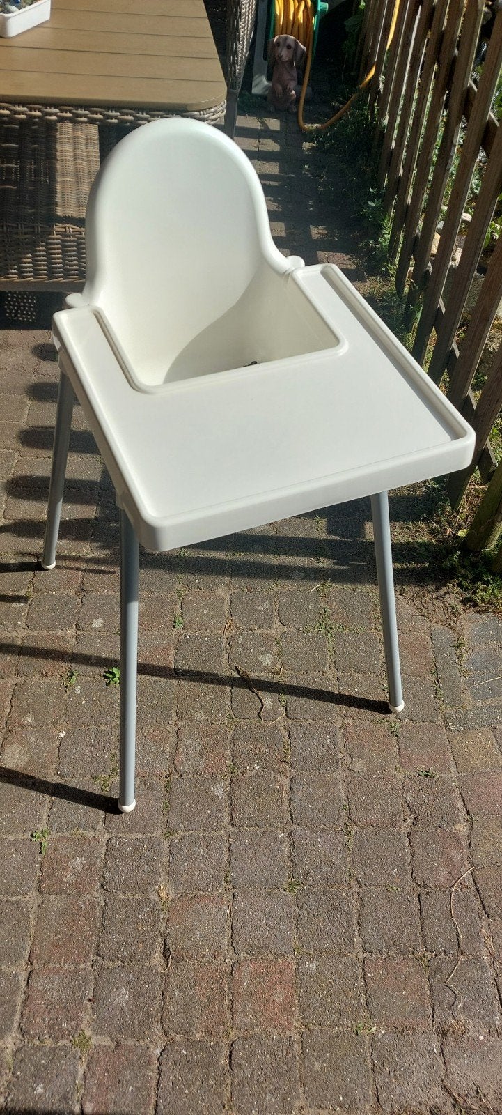 Ikea Antilop kinderstoel met eetblad en gordel, Ophalen, Gebruikt