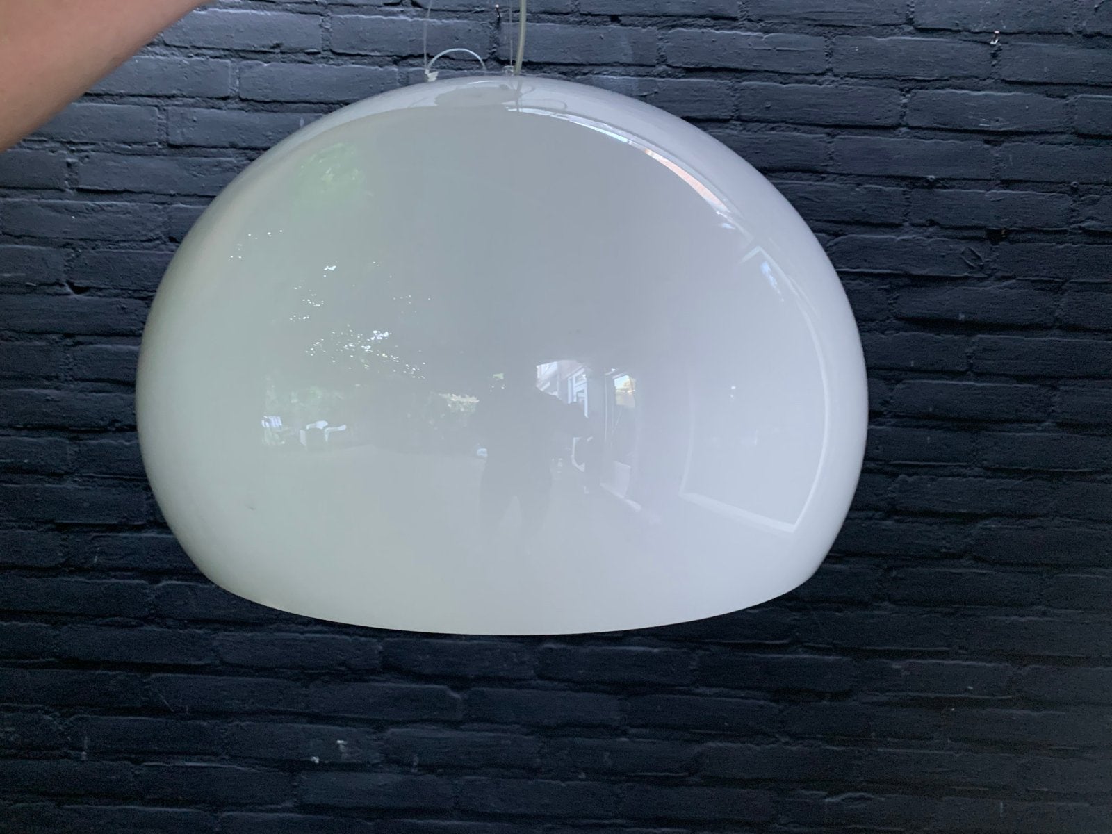 Kartell  Witte Hanglamp  2 stuks, Huis en Inrichting, Lampen | Hanglampen, Ophalen, Gebruikt, Kunststof, E27 (groot)