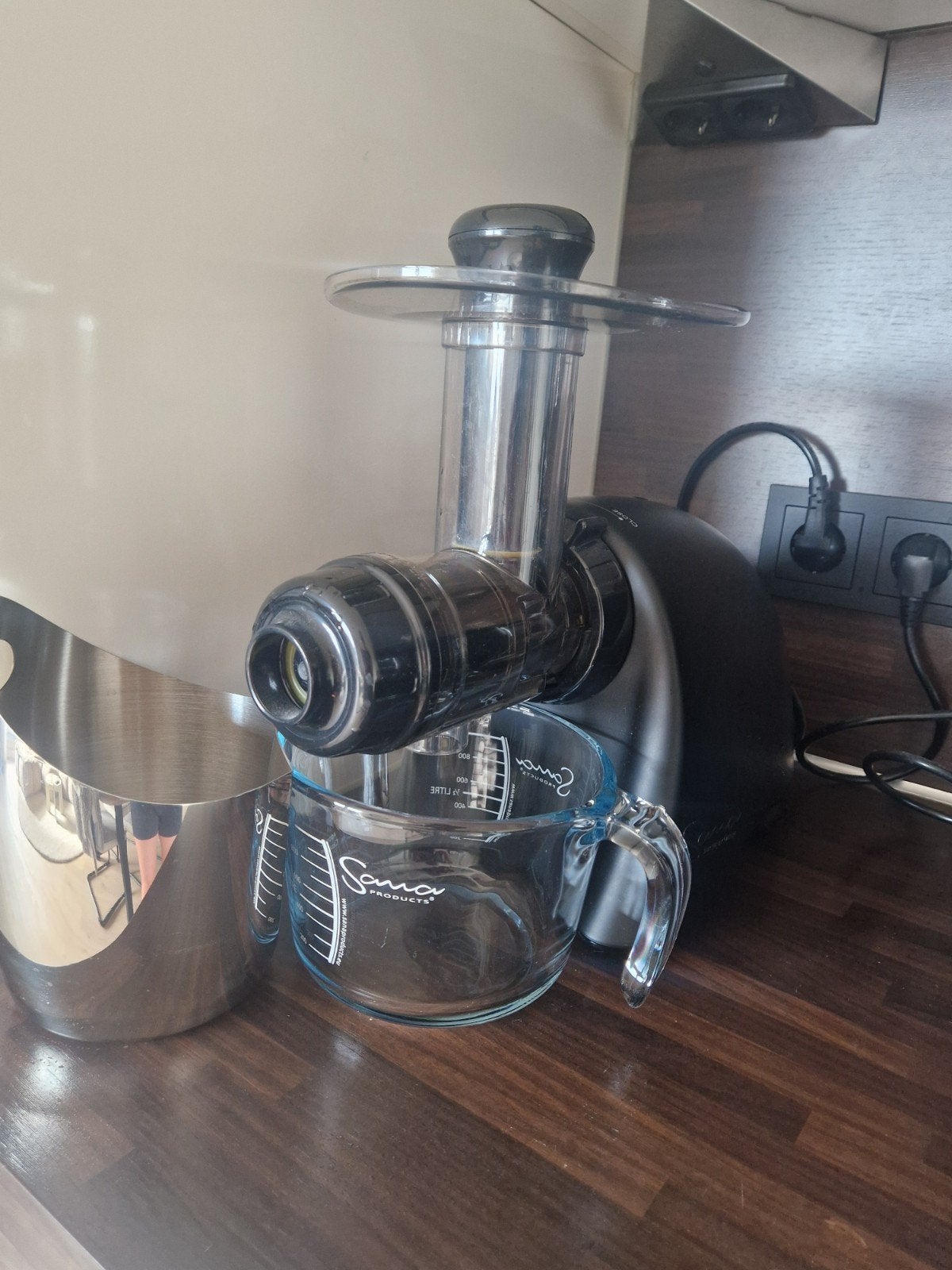 Sana 707 Slowjuicer Zwart, Ophalen of Verzenden, Zo goed als nieuw, Elektrisch, Slowjuicer