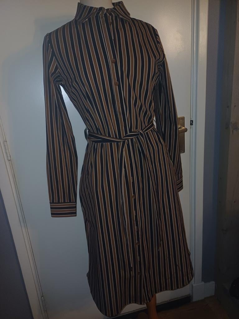 Mi piace travel jurk Espresso camel stripe M, Maat 38/40 (M), Mi piace, Bruin, Nieuw