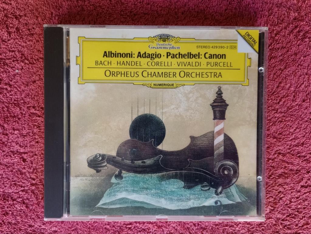 Albinoni Pachelbel Bach e.a. - Orpheus Chamber Orchestra, Gebruikt, Met libretto, Ophalen of Verzenden, Orkest of Ballet