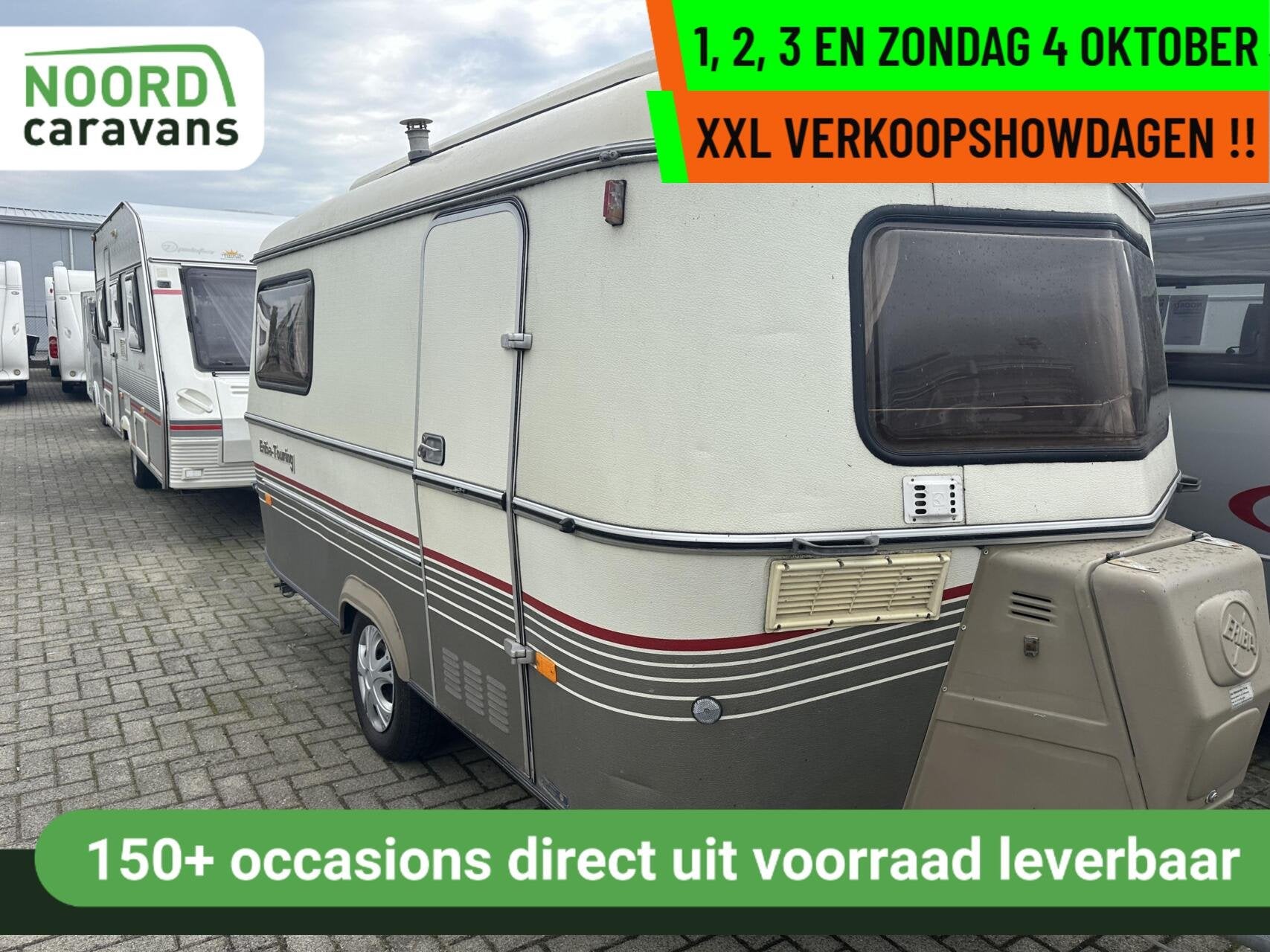 Eriba - XXL VERKOOPSHOW 1,2,3 & 4 OKT. 10-17 UUR, Tot en met 2, Bedrijf, Eriba, 2 aparte bedden