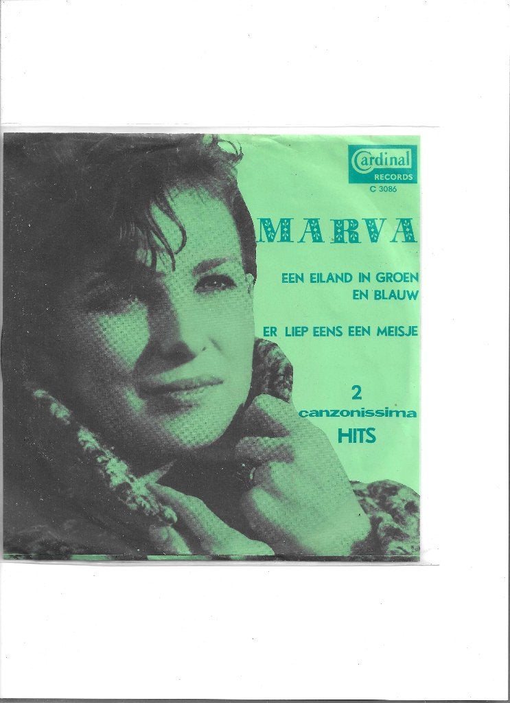 7" Single Marva - Een eiland in groen en blauw, Ophalen of Verzenden, Gebruikt, 7 inch, Nederlandstalig