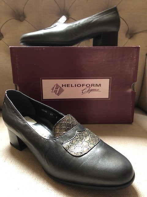 V) s110 helioform elegance bruin leren instapper pump  40, Kleding | Dames, Schoenen, Bruin, Verzenden, Instappers, Zo goed als nieuw