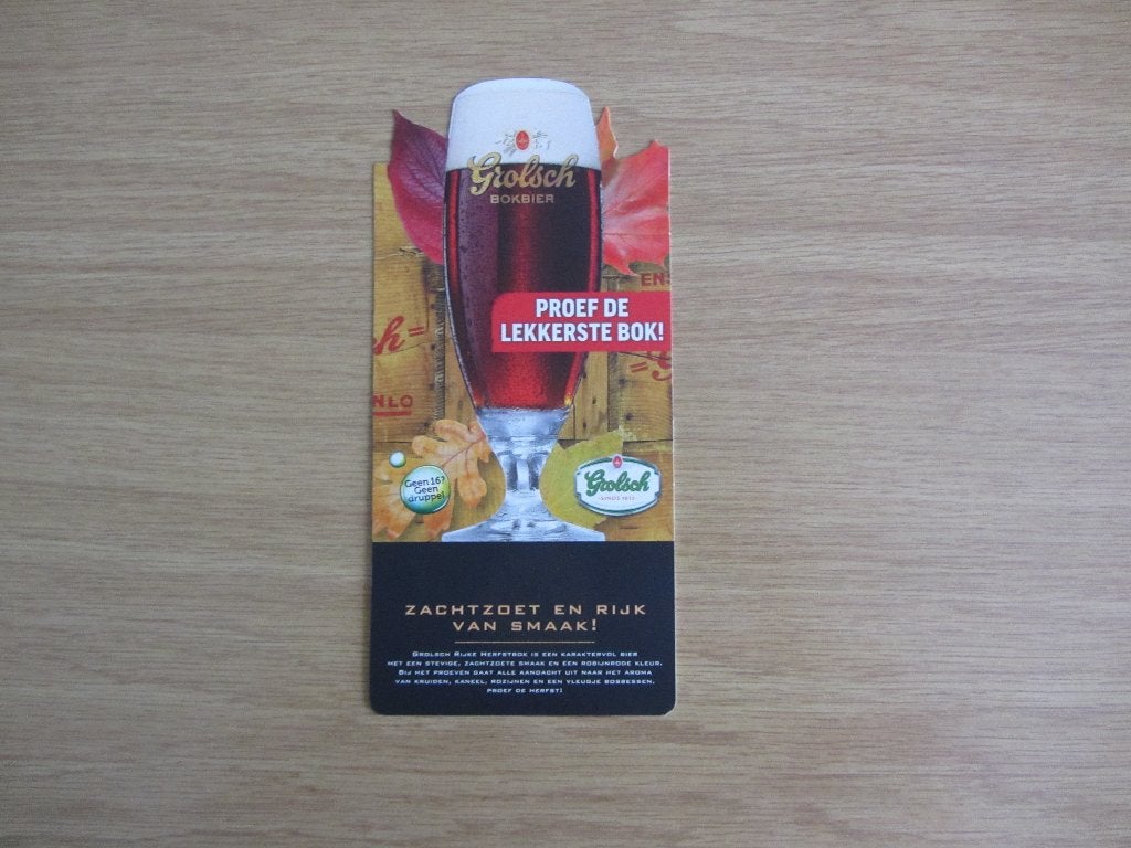 grolsch tafelstandaard - herfstbok 5, Ophalen of Verzenden, Nieuw, Overige typen, Grolsch