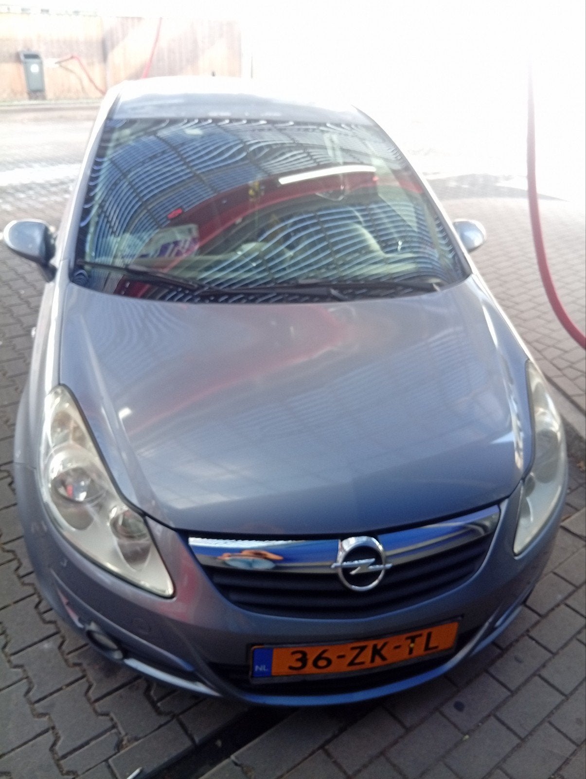 Opel Corsa 1.2 16V 5D 2008 Grijs, Auto's, Opel, Voorwielaandrijving, Stof, Zwart, 4 cilinders