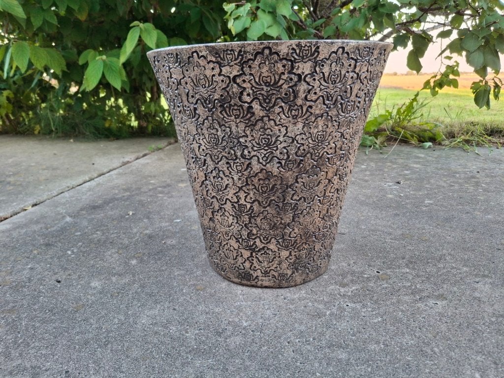 Bloempot, 25 tot 40 cm, Rond, Ophalen of Verzenden, Minder dan 40 cm