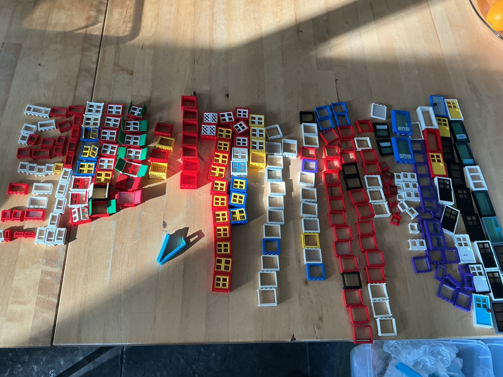 LEGO RAMEN, LUIKEN, DEUREN, AUTORUITEN, kastjes ETC ETC., Ophalen of Verzenden, Gebruikt, Losse stenen, Lego