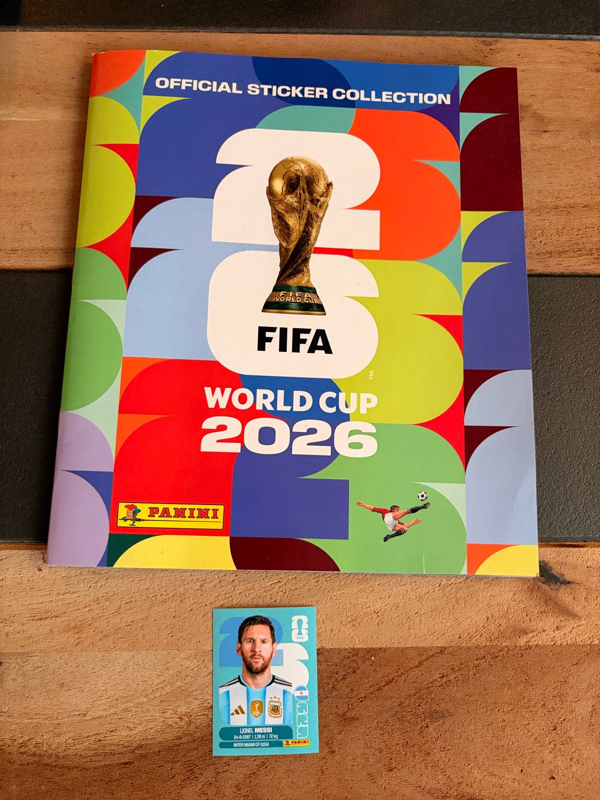 Origineel Panini Voetbalplaatje Lionel Messi FIFA World Cup, Ophalen of Verzenden, Nieuw, Sport