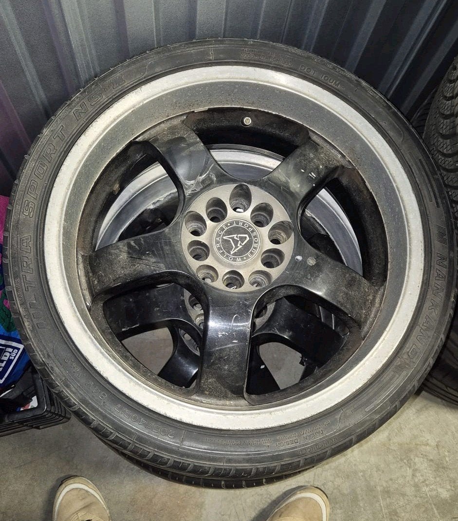 Opmaakset 17 inch Wolfrace velgen 5x114,3 / 5x100, Auto diversen, Ophalen
