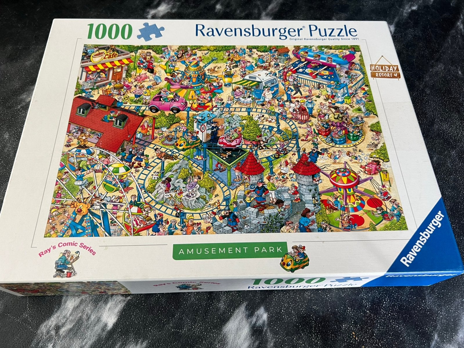 Ravensburger puzzel 1000 stukjes Holiday Resort 4 Amusement, Ophalen of Verzenden, 500 t/m 1500 stukjes, Zo goed als nieuw