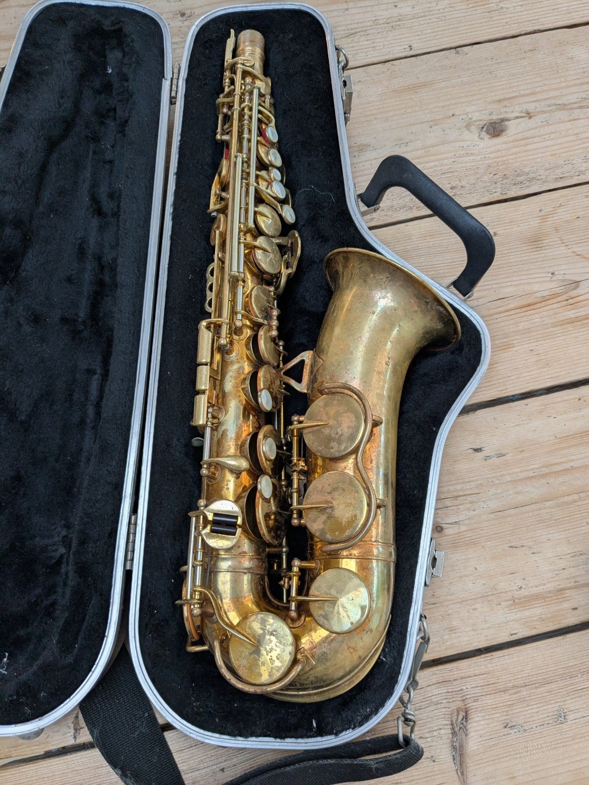 King Zephyr Saxofoon, Muziek en Instrumenten, Blaasinstrumenten | Saxofoons, Ophalen of Verzenden, Gebruikt, Alt