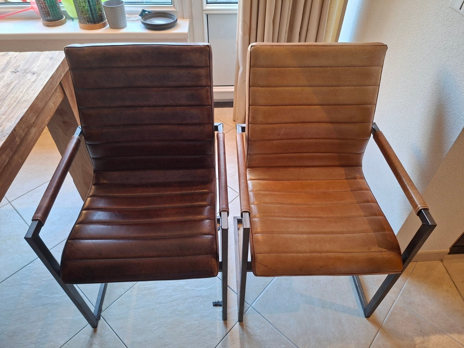 6 eetkamerstoelen, Ophalen, Gebruikt, 4 tot 6 stoelen