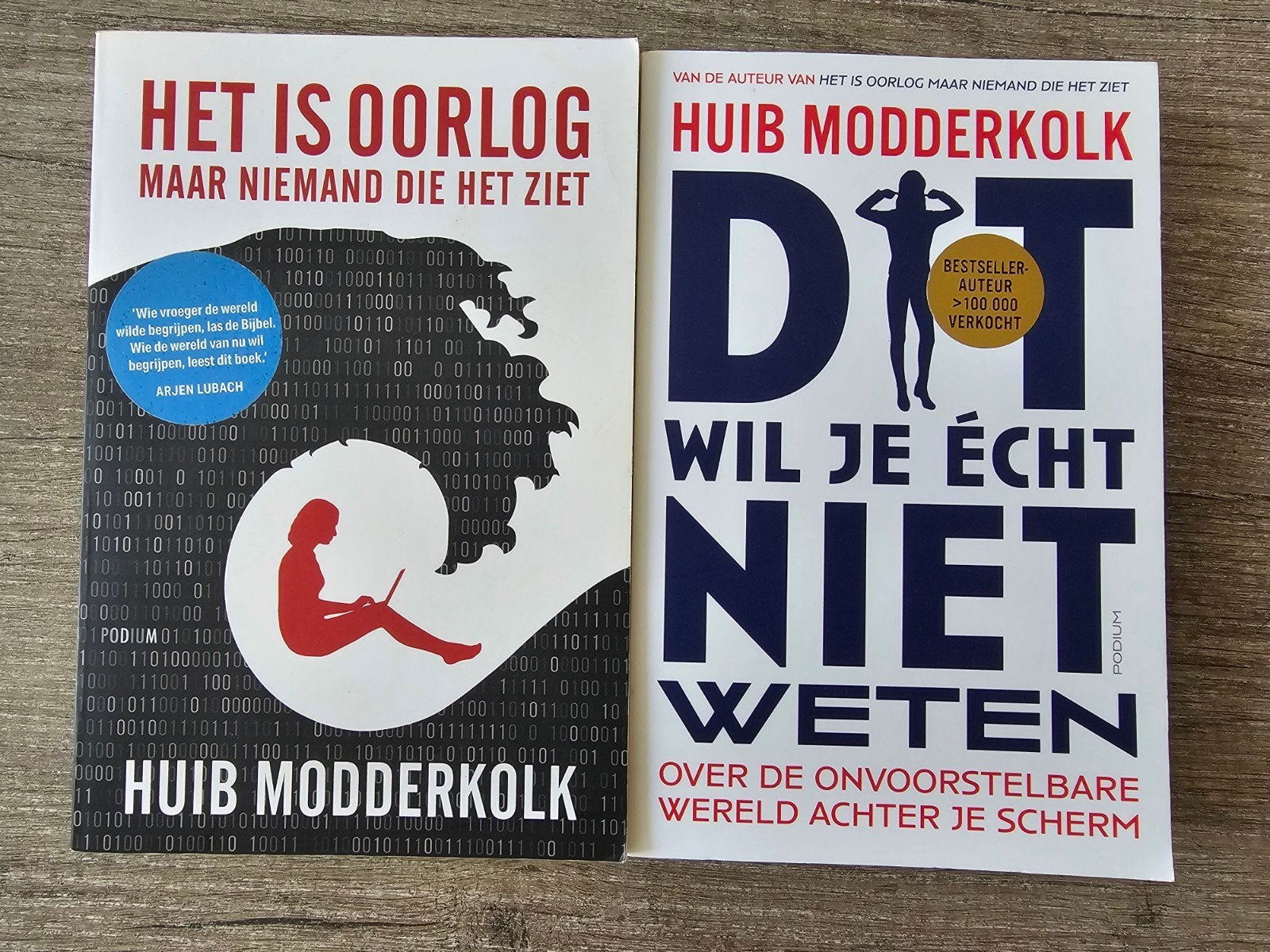 Huib Modderkolk - Dit Wil Je Echt Niet Weten & Het Is Oorlog, Boeken, Overige Boeken, Ophalen of Verzenden, Gelezen, Huib Modderkolk