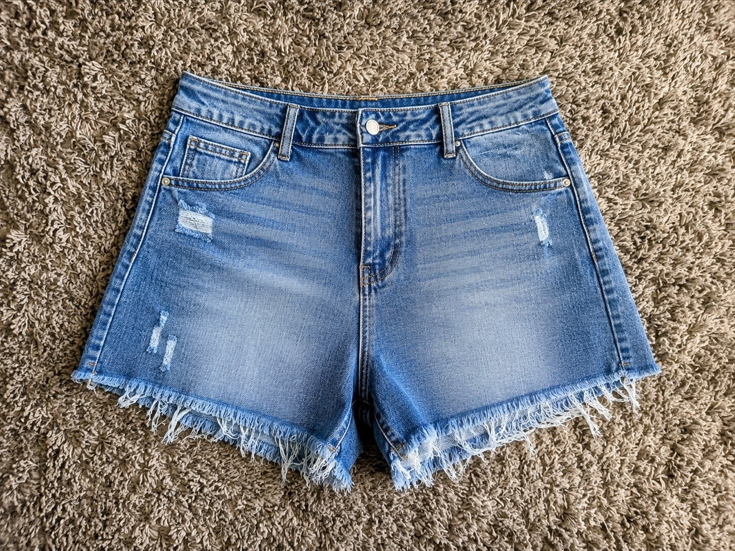 Kathy Jeans Denim Shorts 42 Nieuw Destroyed Look WP40, Kleding | Dames, Spijkerbroeken en Jeans, Nieuw, Ophalen of Verzenden, W33 - W36 (confectie 42/44)