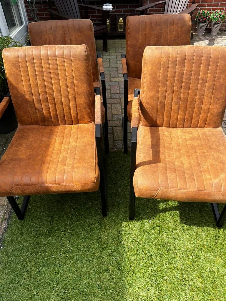Te  koop 4 stoelen, Huis en Inrichting, Ophalen, Gebruikt, 75 tot 100 cm, Minder dan 50 cm