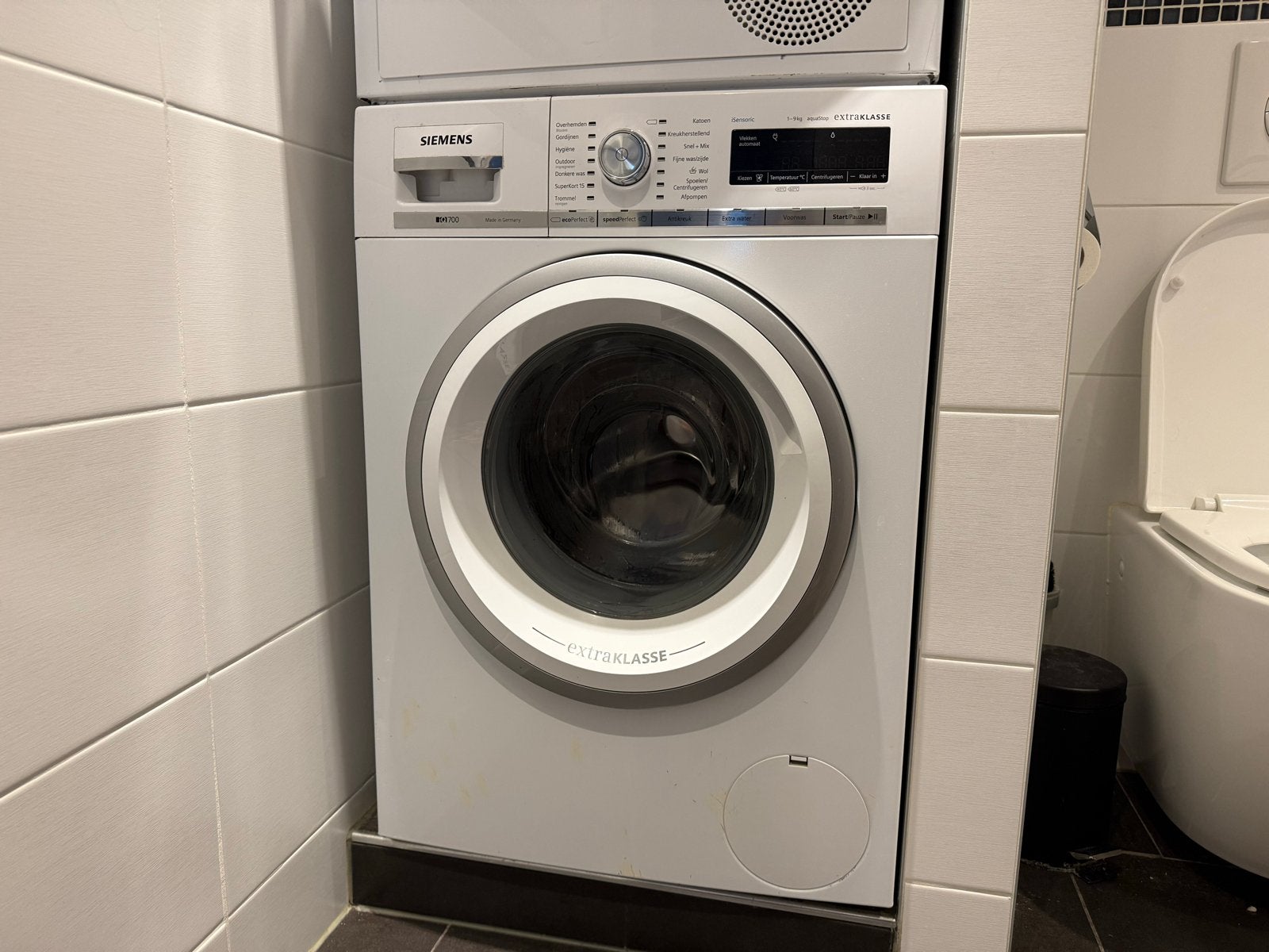 Siemens WM14W592NL iSensoric IQ700 Wasmachine 9kg A+++, 1200 tot 1600 toeren, Gebruikt, 8 tot 10 kg, Ophalen of Verzenden