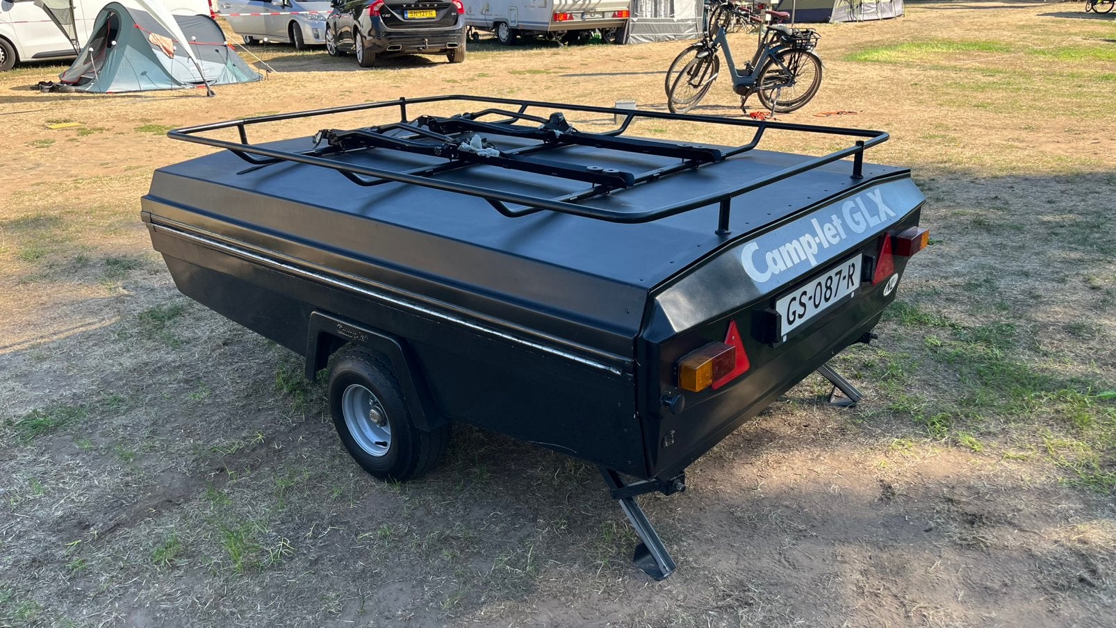 Bagagewagen / retro Camplet vouwwagen / afgesloten aanhanger, Ophalen, Gebruikt