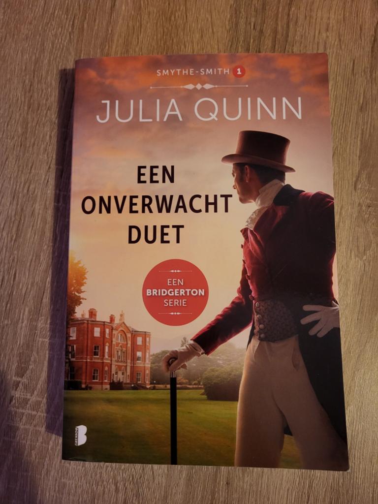 Julia Quinn, Bridgerton serie, een onverwacht duet., Boeken, Ophalen of Verzenden, Zo goed als nieuw