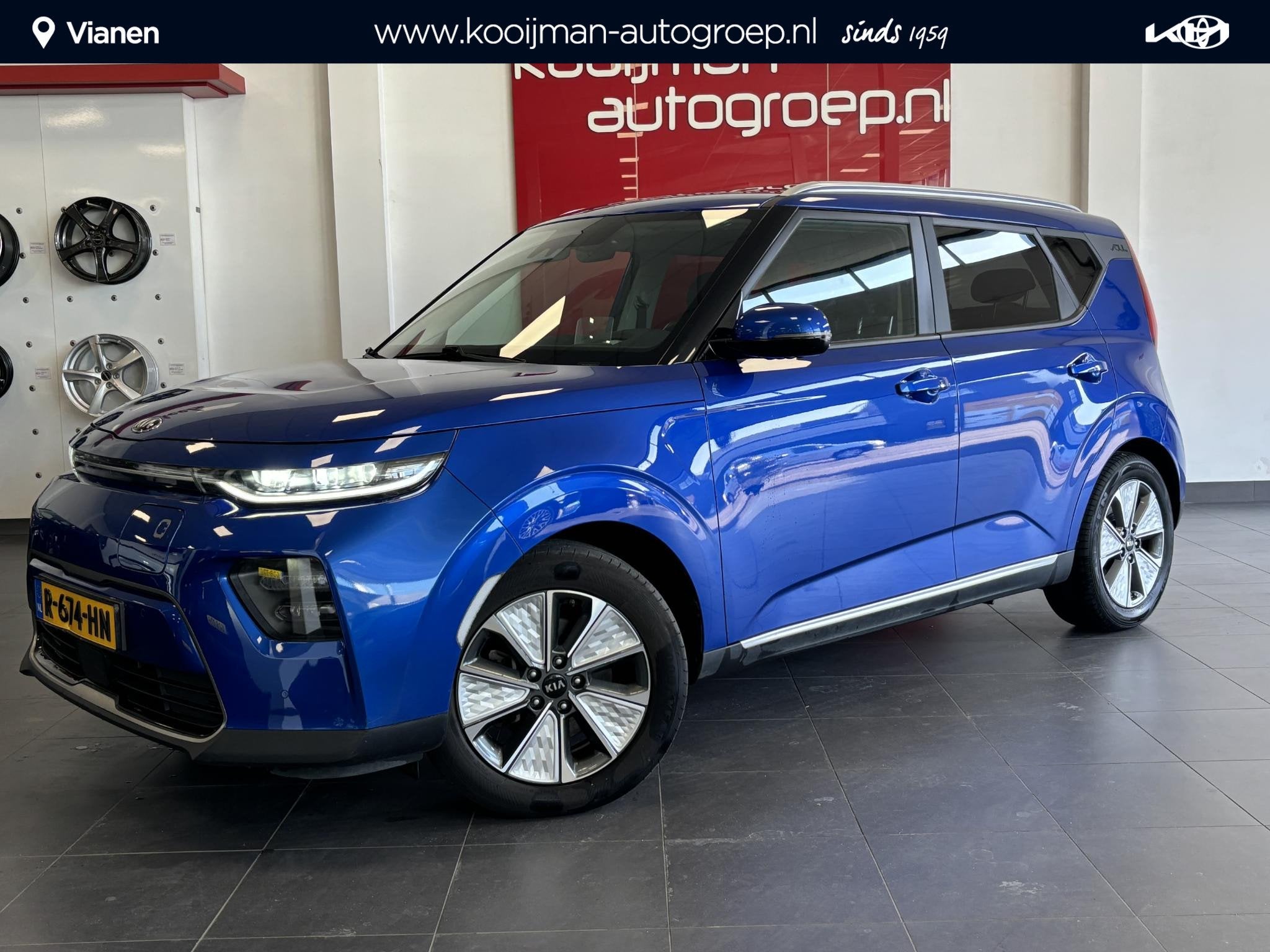 Kia e-Soul DynamicLine 64 kWh, Auto's, Kia, Gebruikt, Leder en Stof, Automatische klimaatregeling, 630 min