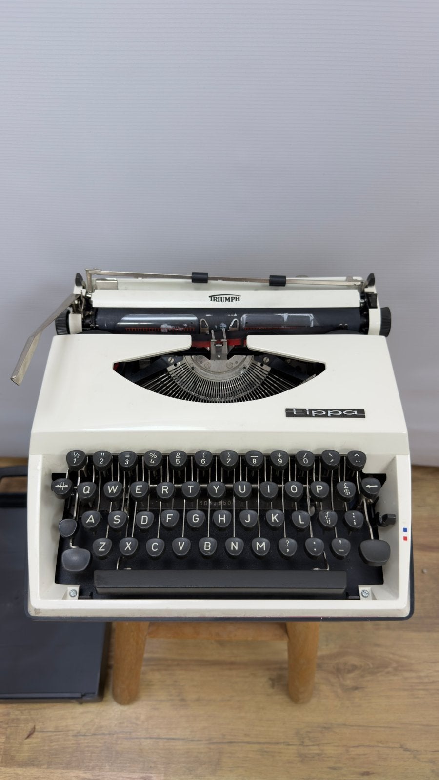 Triumph tippa met koffer, Diversen, Typemachines, Ophalen of Verzenden, Gebruikt
