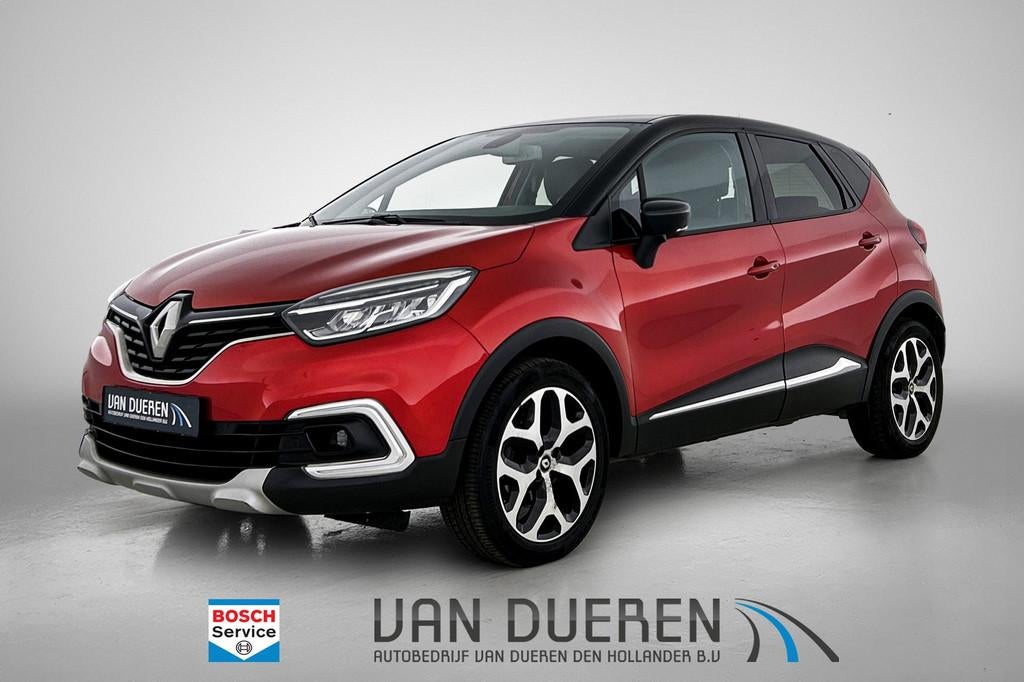 Renault Captur 1.2 TCe Intens 1ste eigenaar!, Camera, Gebruikt, 4 cilinders, 635 kg, Leder en Stof