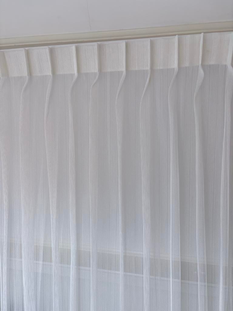 8285 Nieuw Luxe Inbetween Gordijn - 250x256 cm, Ophalen of Verzenden, Nieuw, Wit, 200 cm of meer