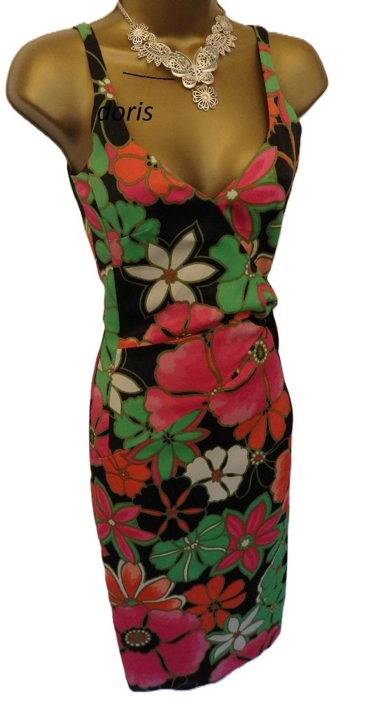 vintage bloemen jurk Karen Millen maat 14/42, Maat 38/40 (M), Karen Millen, Ophalen of Verzenden, Zo goed als nieuw