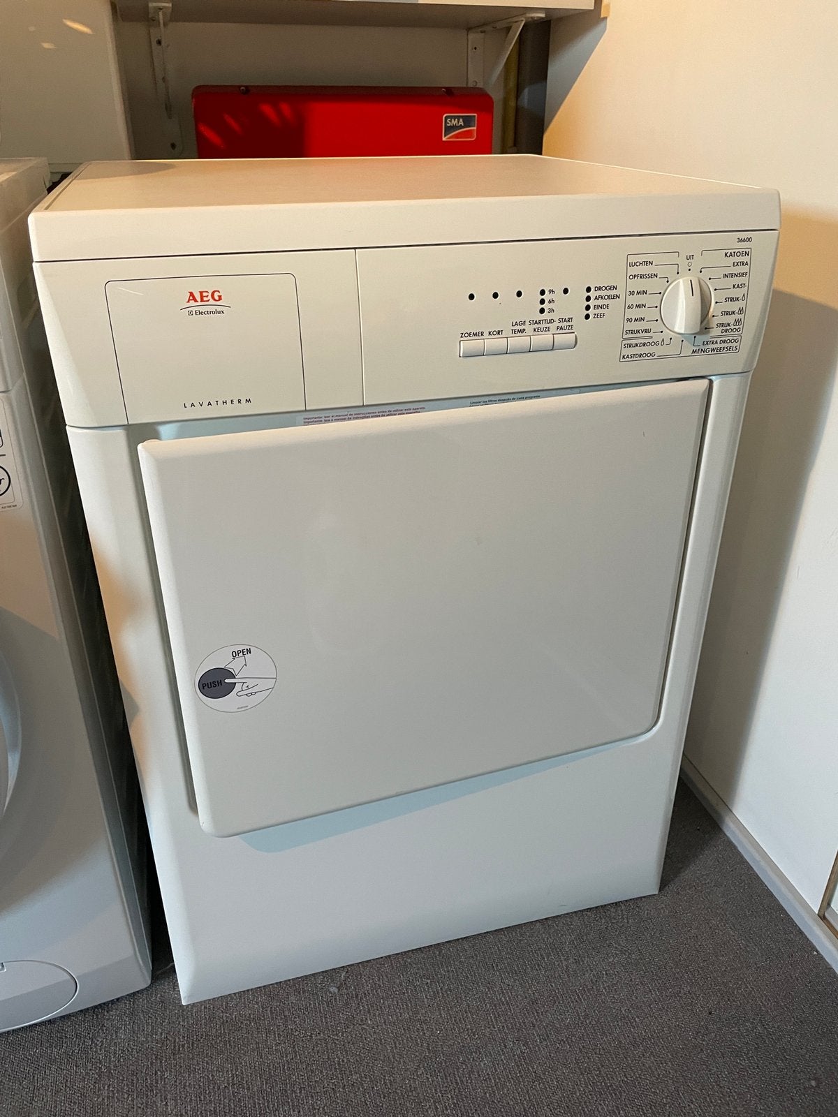 AEG lavatherm luchtafvoer wasdroger 36600, Witgoed en Apparatuur, Wasdrogers, Ophalen, 6 tot 8 kg, Luchtafvoer, Zo goed als nieuw