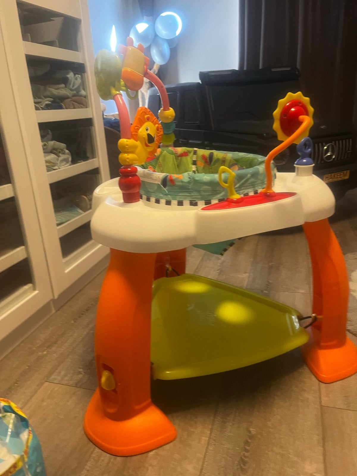 Bright Starts Safari Bouncer - Draaibare Stoel, Kinderen en Baby's, Speelgoed | Babyspeelgoed, Gebruikt, Overige typen, Ophalen