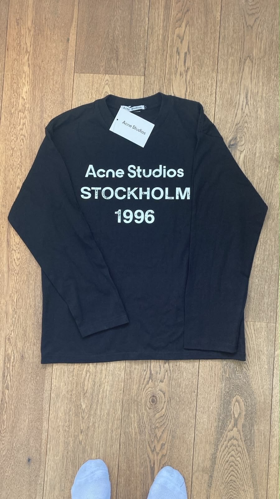 Acne Studios Stockholm 1996 T-shirt Zwart Maat L, Ophalen of Verzenden, Nieuw, Maat 52/54 (L), Zwart