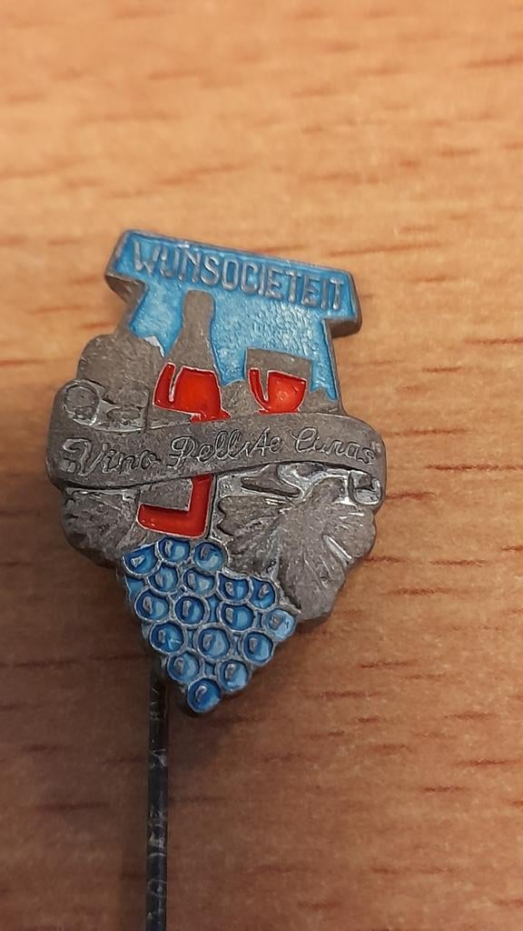 Vintage Wijnspeldje - WUNSOCIETET - Vino Pellae Curas, Verzenden, Gebruikt