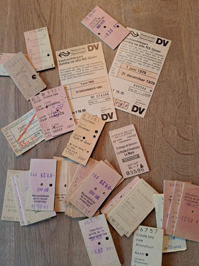 Treinkaartjes, Verzamelen, Spoorwegen en Tramwegen, Ophalen of Verzenden, Trein, Overige typen