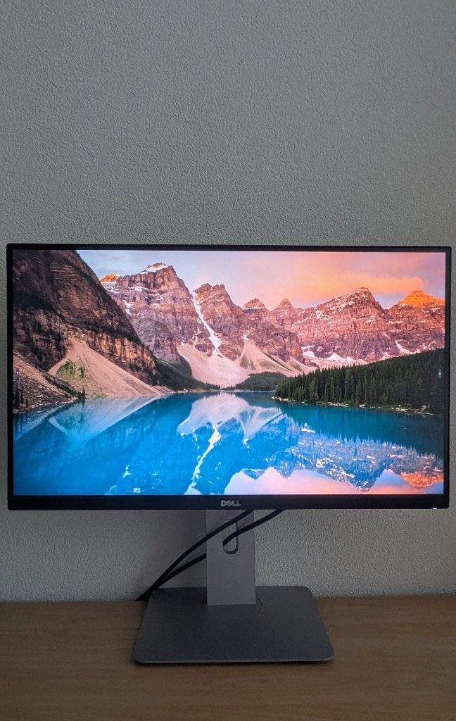 Dell 25 inch IPS-monitor (2560x1440), Computers en Software, Ophalen, Gebruikt, IPS, In hoogte verstelbaar