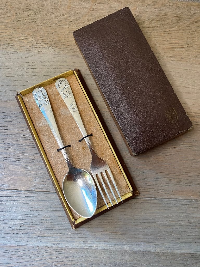 Vintage Gero 90 Kinderbestek Roodkapje G. Nilsson (1950), Ophalen of Verzenden