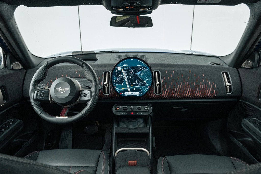 MINI Countryman E / John Cooper Works / Pakket L / 19" JCW R, Auto's, Mini, Gebruikt, Countryman, Met garantie (alle), Leder en Stof