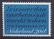 Nederland NVPH nr 1009 postfris Johan Thorbecke 1972, Ophalen of Verzenden, Na 1940, Postfris