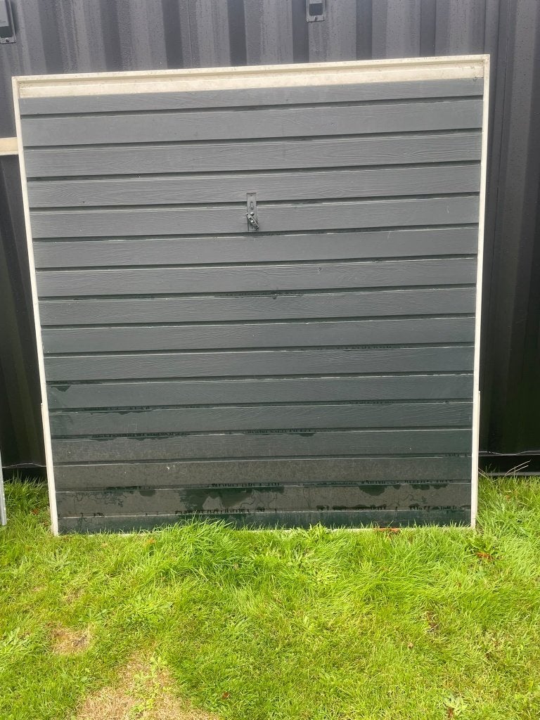 Houten garagedeur, 100 tot 120 cm, Gebruikt, Garagedeur, Ophalen of Verzenden