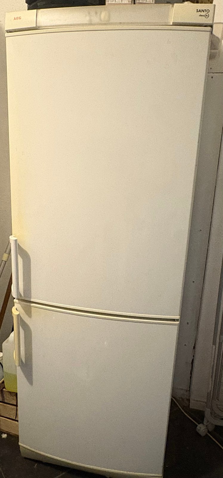 AEG koelvriescombinatie A+, Ophalen, Gebruikt, Met aparte vriezer, 160 cm of meer