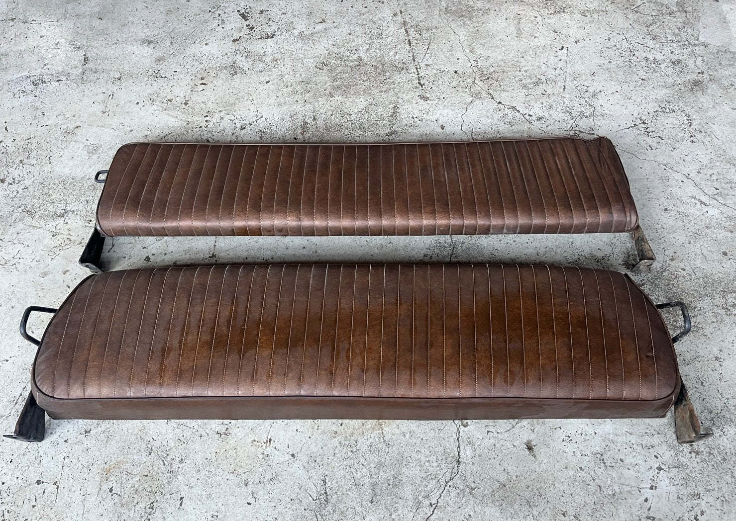 Originele Amerikaanse vintage achterbank / busbank jaren ’70, Ophalen, Gebruikt, Amerikaanse onderdelen