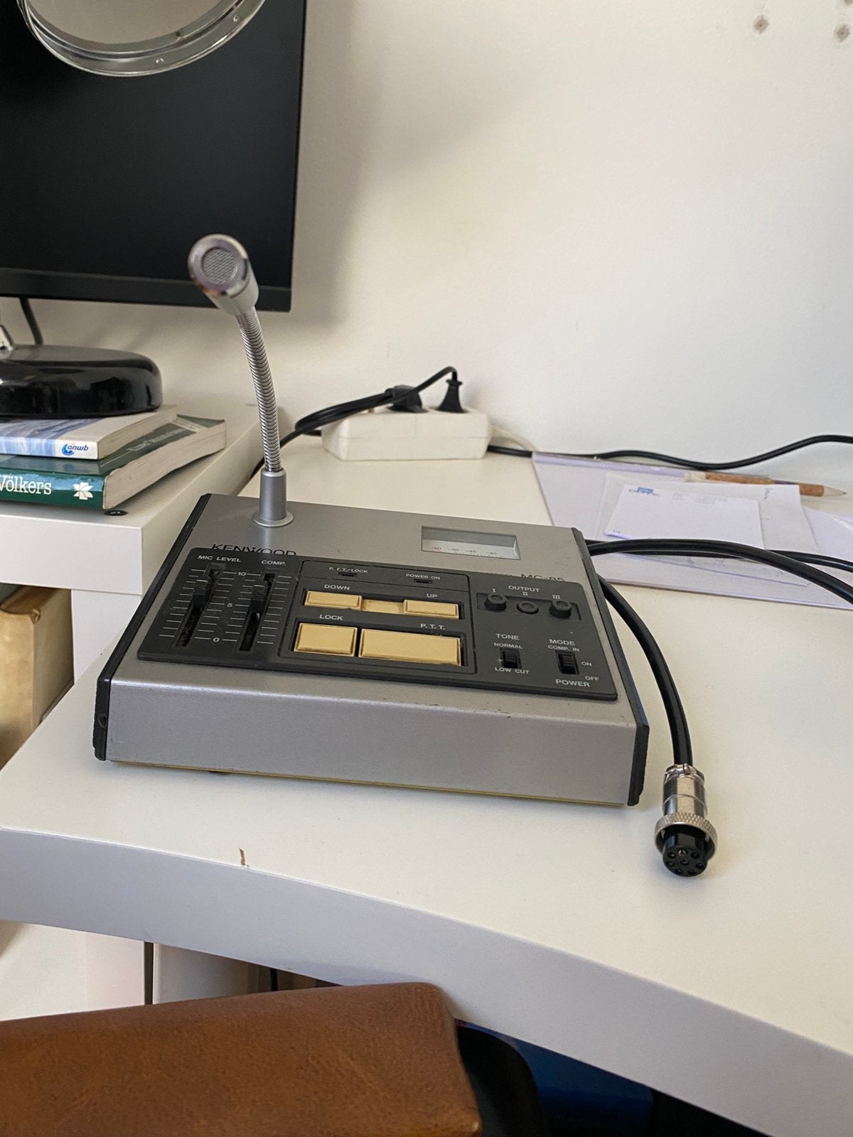 Te koop Kenwood MC 85 tafel microfoon., Ophalen of Verzenden, Gebruikt, Zender en Ontvanger