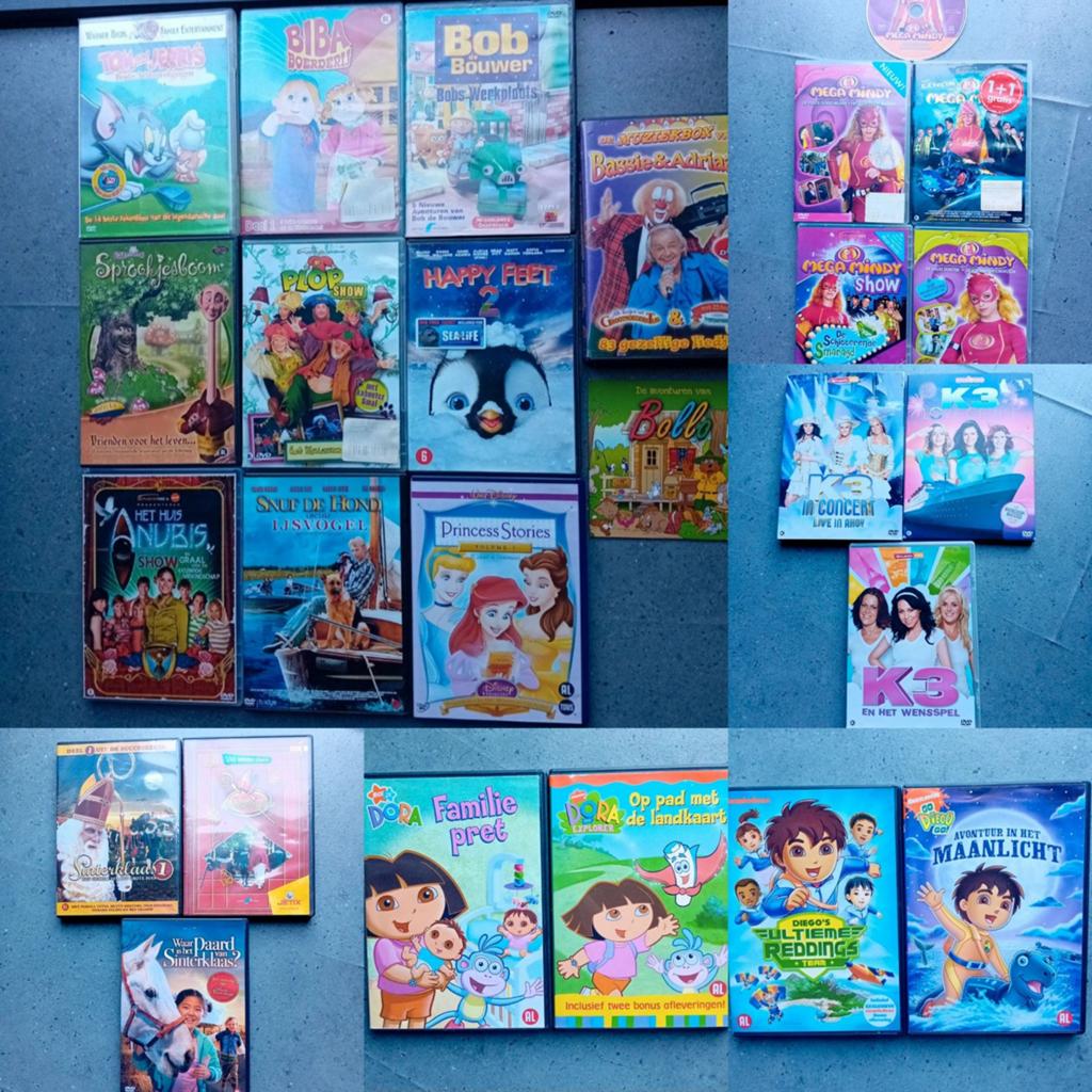 Kinder dvd's 23 stuks, Cd's en Dvd's, Alle leeftijden, Ophalen of Verzenden, Gebruikt, Overige typen